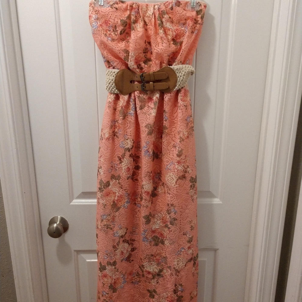 No boundaries dress coral color